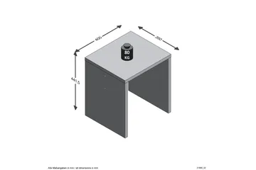 Kaveesh Sittpall 40 cm - Vit - Möbler - Vardagsrum - Stolar & sittmöbler - Pallar