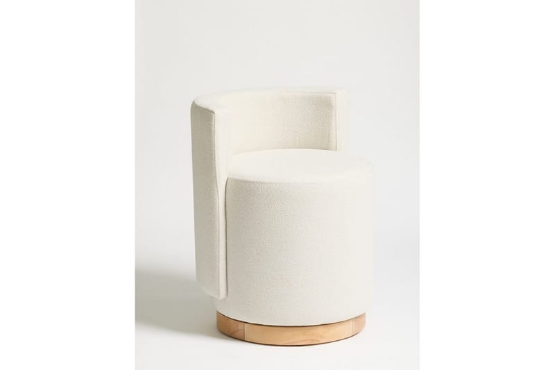 Kelran Fotpall 45 cm, Cream