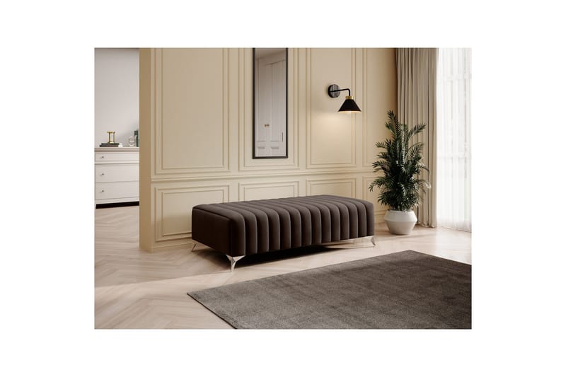 Laurece Fotpall 132 cm - Brun - Möbler - Vardagsrum - Stolar & sittmöbler - Pallar - Fotpall