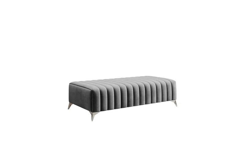 Laurece Fotpall 132 cm - Grå - Möbler - Vardagsrum - Stolar & sittmöbler - Pallar - Fotpall