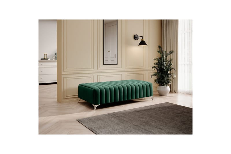 Laurece Fotpall 132 cm - Grön - Möbler - Vardagsrum - Stolar & sittmöbler - Pallar - Fotpall