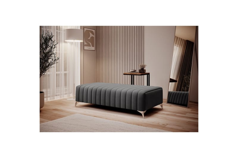 Laurece Fotpall 132 cm - Mörkgrå - Möbler - Vardagsrum - Stolar & sittmöbler - Pallar - Fotpall