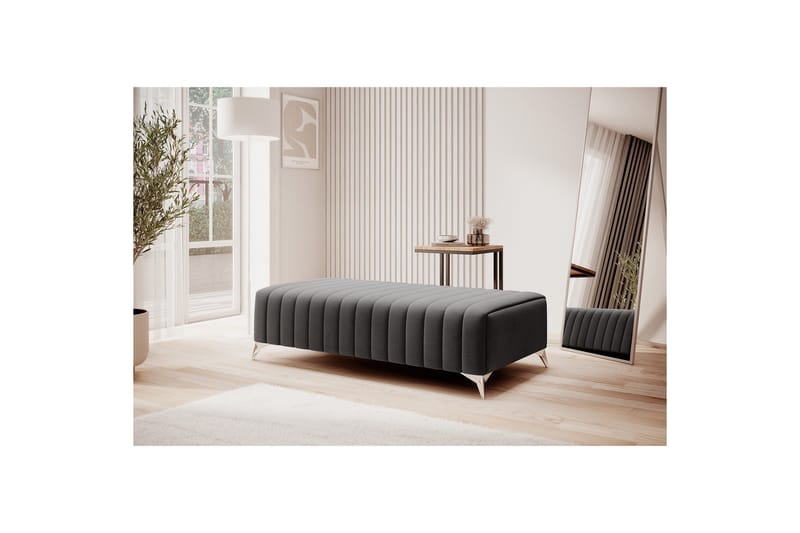Laurece Fotpall 132 cm - Mörkgrå - Möbler - Vardagsrum - Stolar & sittmöbler - Pallar - Fotpall