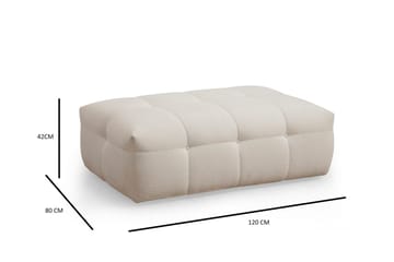 Octavian Fotpall 120 cm - Beige - Möbler - Vardagsrum - Stolar & sittmöbler - Pallar - Fotpall