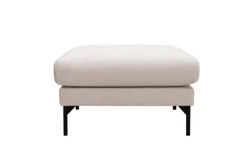 Menard Fotpall i Sammet - Beige - Möbler - Vardagsrum - Stolar & sittmöbler - Pallar - Fotpall