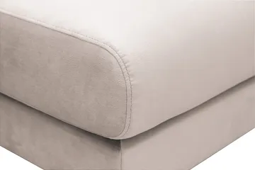 Menard Fotpall i Sammet - Beige - Möbler - Vardagsrum - Stolar & sittmöbler - Pallar - Fotpall