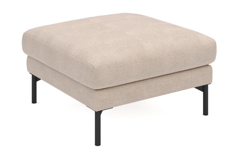 Menard Fotpall i Tyg - Beige - Möbler - Vardagsrum - Stolar & sittmöbler - Pallar - Fotpall
