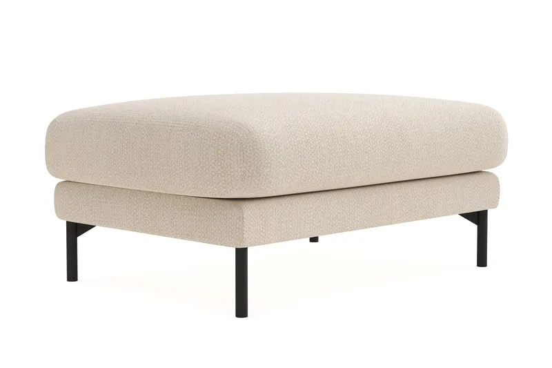 Menard Premium Fotpall i Chenille - Ljusbeige - Möbler - Vardagsrum - Stolar & sittmöbler - Pallar - Fotpall