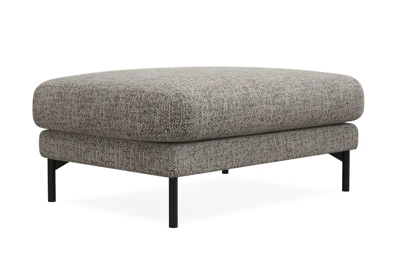 Menard Premium Fotpall i Chenille - Grå - Möbler - Vardagsrum - Stolar & sittmöbler - Pallar - Fotpall