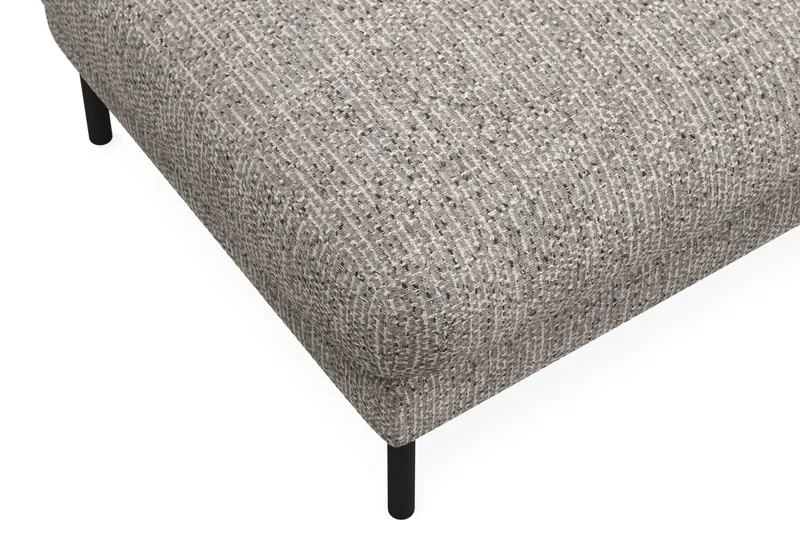 Menard Premium Fotpall i Chenille - Grå - Möbler - Vardagsrum - Stolar & sittmöbler - Pallar - Fotpall