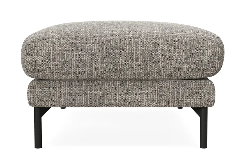 Menard Premium Fotpall i Chenille - Grå - Möbler - Vardagsrum - Stolar & sittmöbler - Pallar - Fotpall