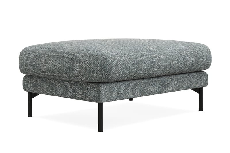 Menard Premium Fotpall i Chenille - Grå/Blå - Möbler - Vardagsrum - Stolar & sittmöbler - Pallar - Fotpall