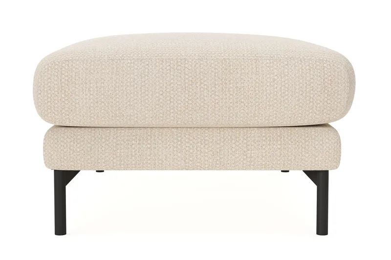 Menard Premium Fotpall i Chenille - Ljusbeige - Möbler - Vardagsrum - Stolar & sittmöbler - Pallar - Fotpall
