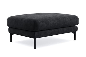 Menard Premium Fotpall i Chenille - Trenza 01, Svart Chenille - Möbler - Vardagsrum - Stolar & sittmöbler - Pallar - Fotpall