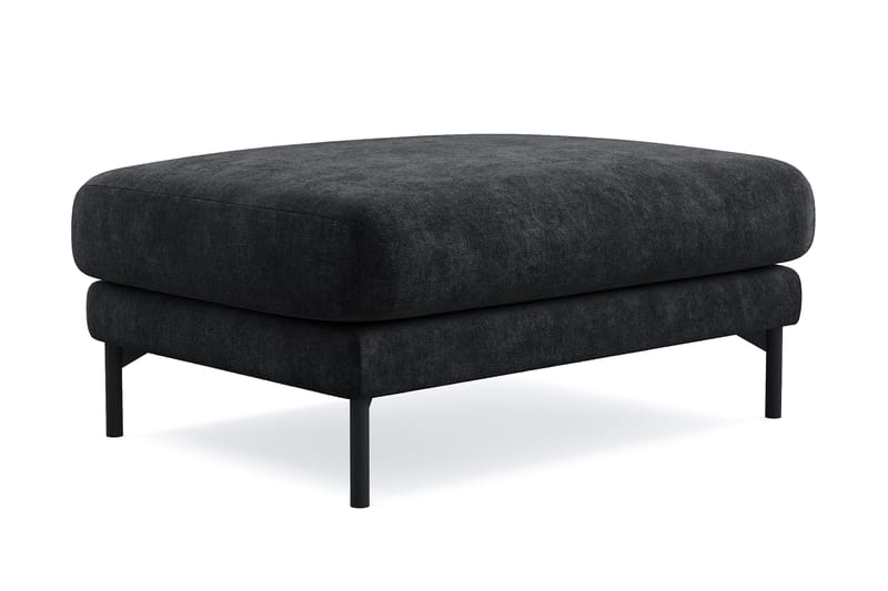 Menard Premium Fotpall i Chenille - Svartt - Möbler - Vardagsrum - Stolar & sittmöbler - Pallar - Fotpall