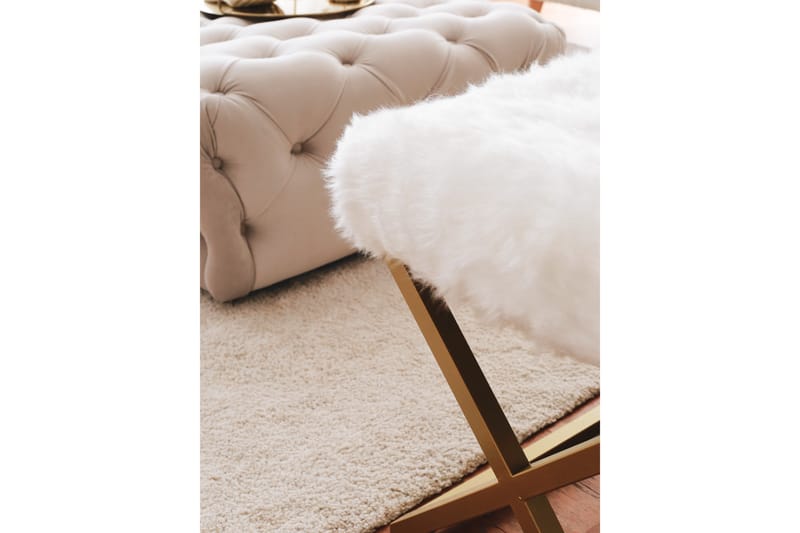 Murmu Sittpall 100 cm Guld/Vit - Möbler - Vardagsrum - Stolar & sittmöbler - Pallar