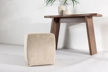 Neapel Fotpall - Beige - Möbler - Vardagsrum - Stolar & sittmöbler - Pallar - Fotpall