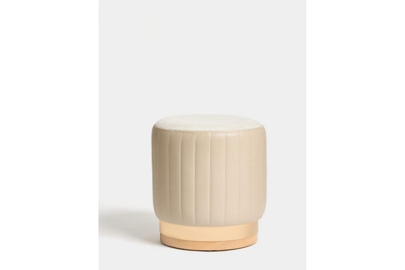 Neylor Fotpall 40 cm - Beige - Möbler - Vardagsrum - Stolar & sittmöbler - Pallar - Fotpall