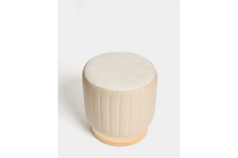 Neylor Fotpall 40 cm - Beige - Möbler - Vardagsrum - Stolar & sittmöbler - Pallar - Fotpall