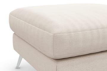 Ocean Lyx Fotpall - Beige/Krom - Möbler - Vardagsrum - Stolar & sittmöbler - Pallar - Fotpall