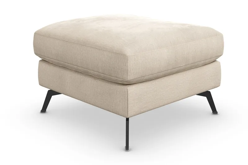 Ocean Lyx Fotpall - Beige/Sammet - Möbler - Vardagsrum - Stolar & sittmöbler - Pallar - Fotpall