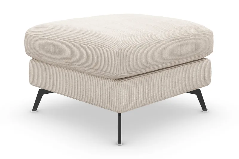 Ocean Lyx Fotpall - Beige/Svart - Möbler - Vardagsrum - Stolar & sittmöbler - Pallar - Fotpall
