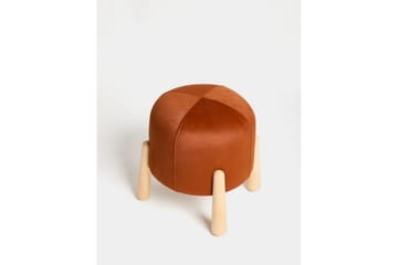 Orryn Fotpall 40 cm - Orange/Natur - Möbler - Vardagsrum - Stolar & sittmöbler - Pallar - Fotpall