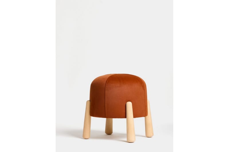 Orryn Fotpall 40 cm, Orange/Natur