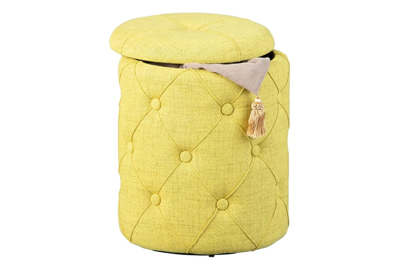 Ozie Pall - Gul/Grön - Möbler - Vardagsrum - Stolar & sittmöbler - Pallar