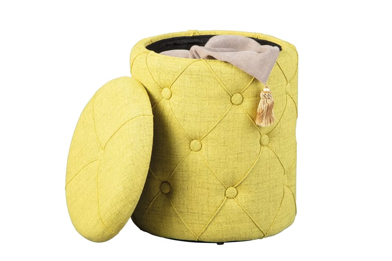 Ozie Pall - Gul/Grön - Möbler - Vardagsrum - Stolar & sittmöbler - Pallar