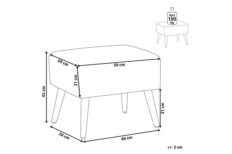Pall Manteo - Möbler - Vardagsrum - Stolar & sittmöbler - Pallar - Fotpall