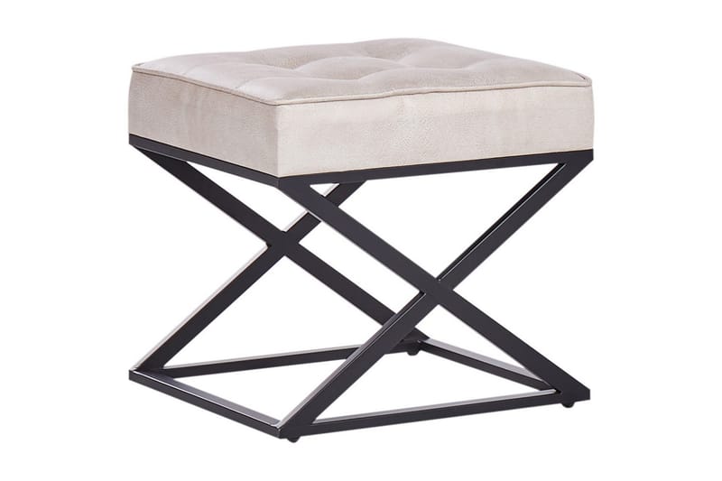 Pall Murdo Beige/svart - Beige/svart - Möbler - Vardagsrum - Stolar & sittmöbler - Pallar - Fotpall