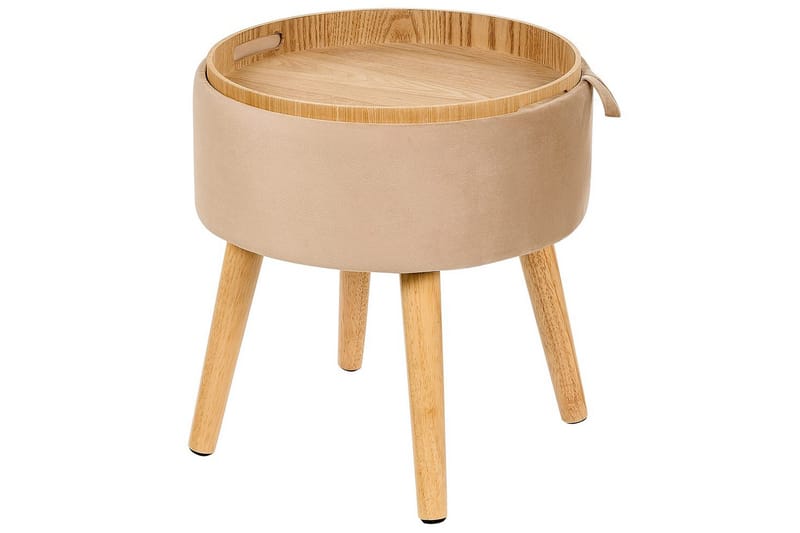 Pall Neely Beige - Beige - Möbler - Vardagsrum - Stolar & sittmöbler - Pallar - Fotpall