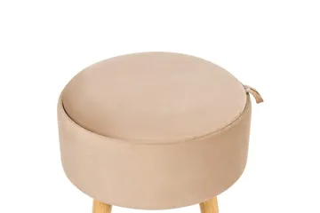 Pall Neely Beige - Beige - Möbler - Vardagsrum - Stolar & sittmöbler - Pallar - Fotpall