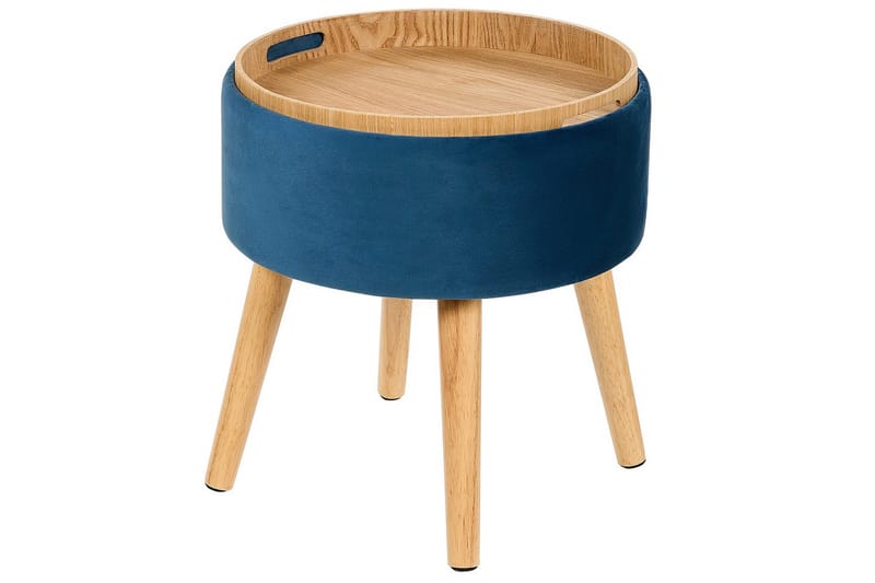 Pall Neely Blå - Blå - Möbler - Vardagsrum - Stolar & sittmöbler - Pallar - Fotpall