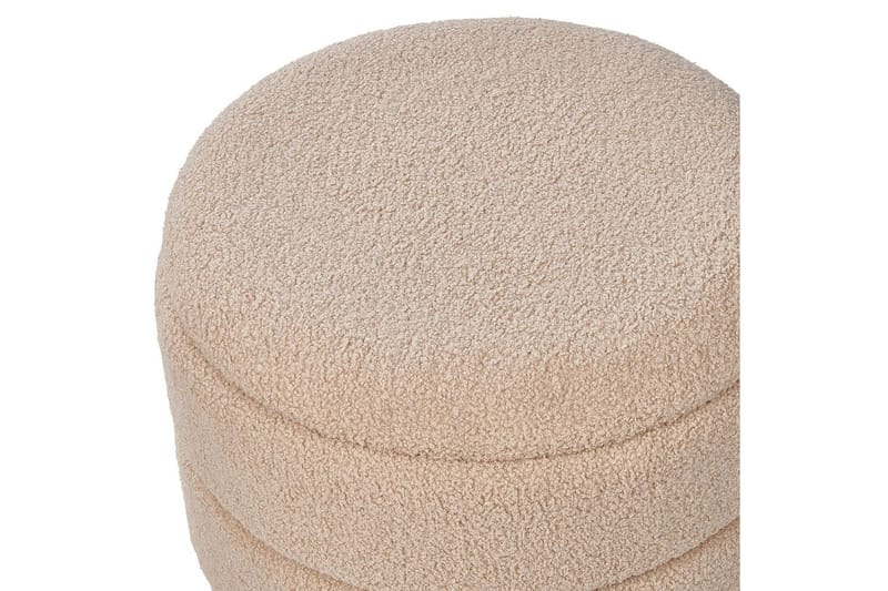 Pall Okaton Beige/ljust trä - Beige/ljust trä - Möbler - Vardagsrum - Stolar & sittmöbler - Pallar - Fotpall