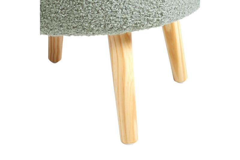 Pall Okaton Grönt/ljust trä - Grönt/ljust trä - Möbler - Vardagsrum - Stolar & sittmöbler - Pallar - Fotpall