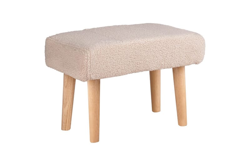 Pall Takoma Beige/ljust trä - Beige/ljust trä - Möbler - Vardagsrum - Stolar & sittmöbler - Pallar - Fotpall