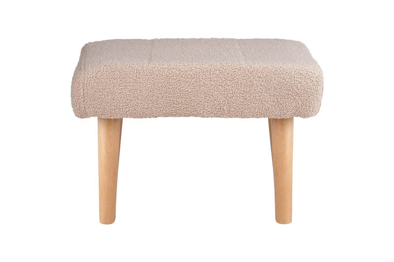 Pall Takoma Beige/ljust trä - Beige/ljust trä - Möbler - Vardagsrum - Stolar & sittmöbler - Pallar - Fotpall