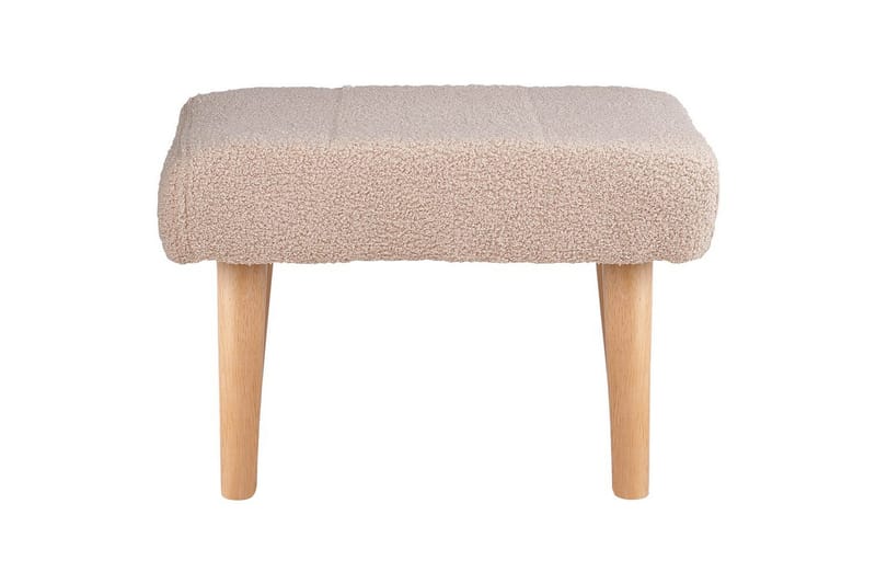 Pall Takoma Beige/ljust trä - Beige/ljust trä - Möbler - Vardagsrum - Stolar & sittmöbler - Pallar - Fotpall