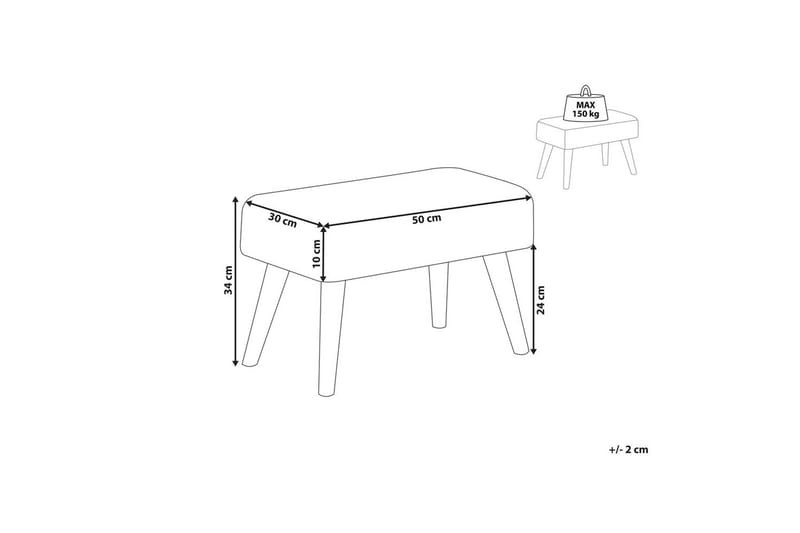Pall Takoma II Grå/ljust trä - Grå/ljust trä - Möbler - Vardagsrum - Stolar & sittmöbler - Pallar - Fotpall