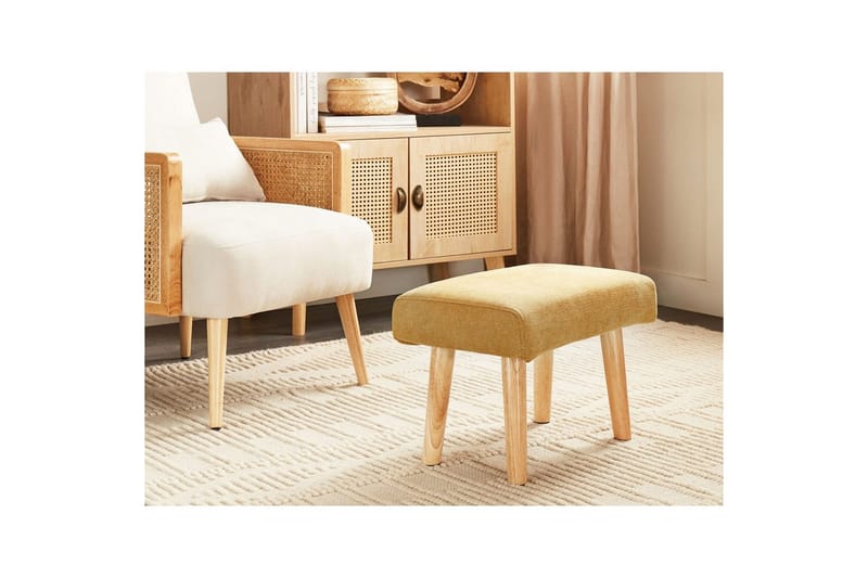 Pall Takoma II Gult/ljust trä - Gult/ljust trä - Möbler - Vardagsrum - Stolar & sittmöbler - Pallar - Fotpall
