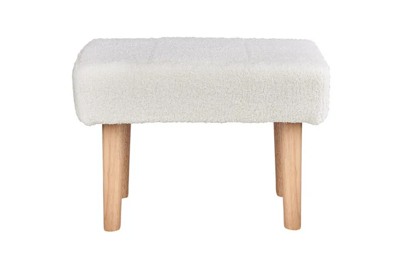 Pall Takoma Vit/ljust trä - Vit/ljust trä - Möbler - Vardagsrum - Stolar & sittmöbler - Pallar - Fotpall