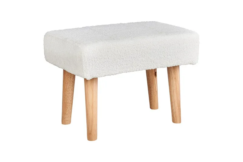 Pall Takoma Vit/ljust trä - Vit/ljust trä - Möbler - Vardagsrum - Stolar & sittmöbler - Pallar - Fotpall