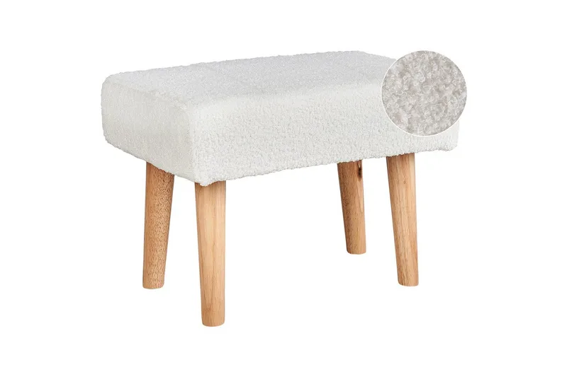 Pall Takoma Vit/ljust trä, Vit/ljust trä