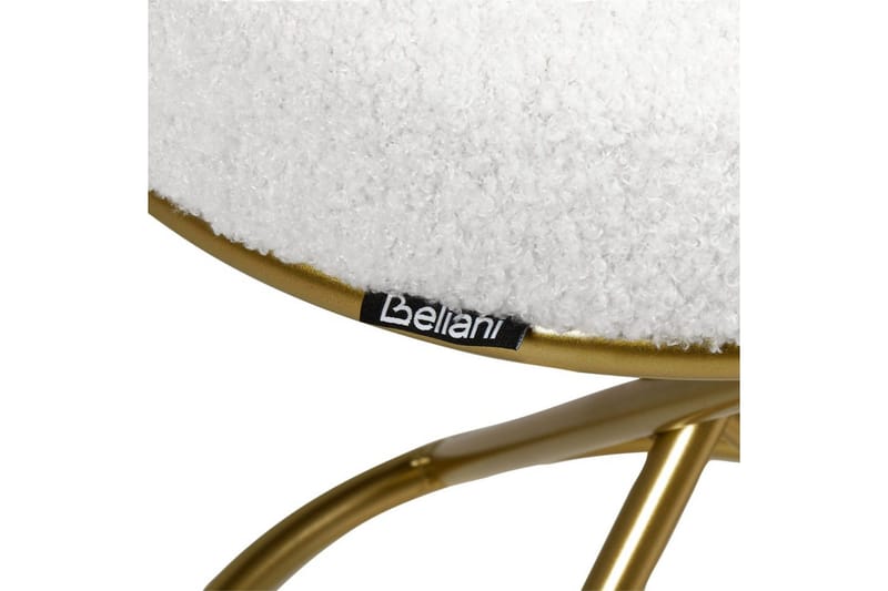 Pall Presho Vitt/guld - Vitt/guld - Möbler - Vardagsrum - Stolar & sittmöbler - Pallar - Fotpall