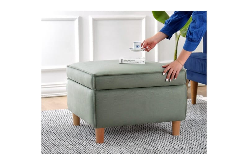Puff Veyacen Grön - Grön - Möbler - Vardagsrum - Stolar & sittmöbler - Pallar - Fotpall