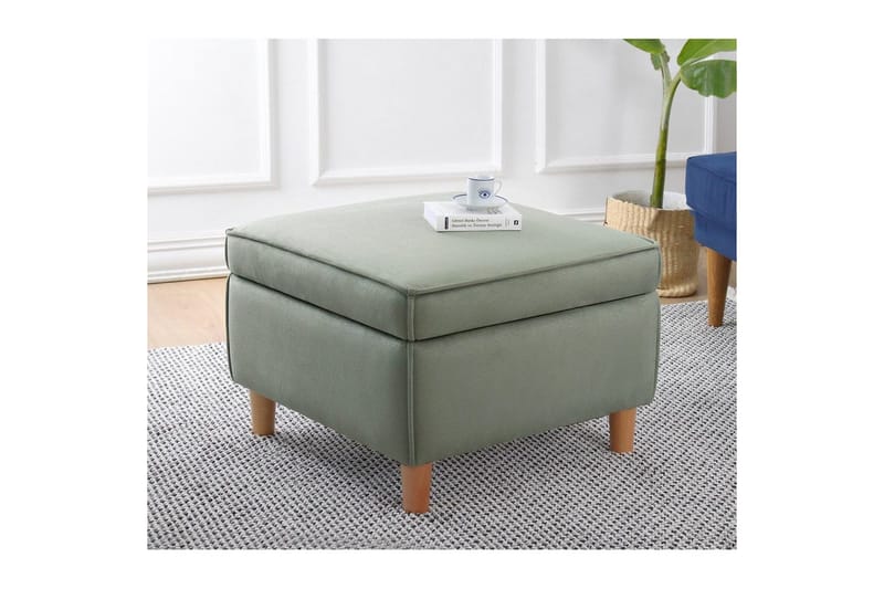 Puff Veyacen Grön - Grön - Möbler - Vardagsrum - Stolar & sittmöbler - Pallar - Fotpall