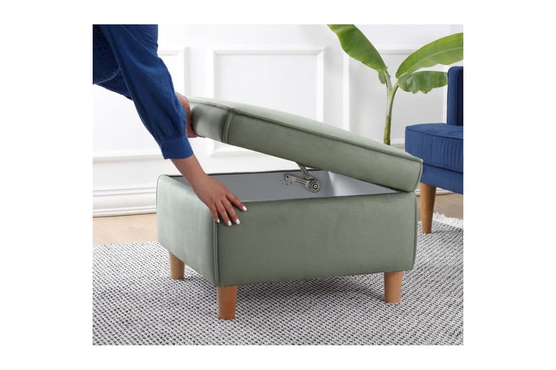 Puff Veyacen Grön - Grön - Möbler - Vardagsrum - Stolar & sittmöbler - Pallar - Fotpall