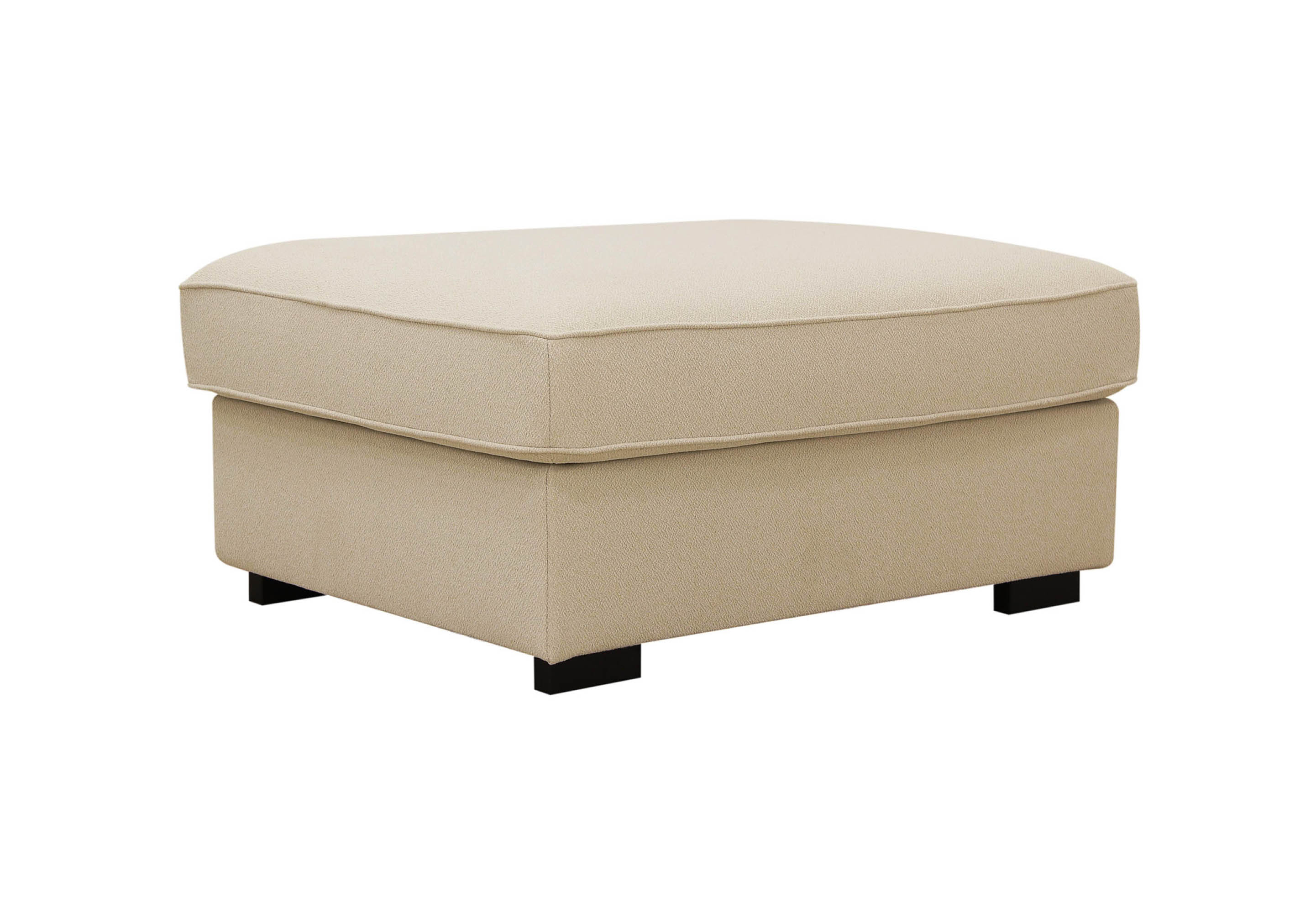 rossita fotpall i bouclé - beige